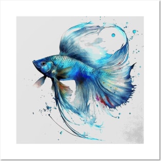 Painted Bettafish Posters and Art